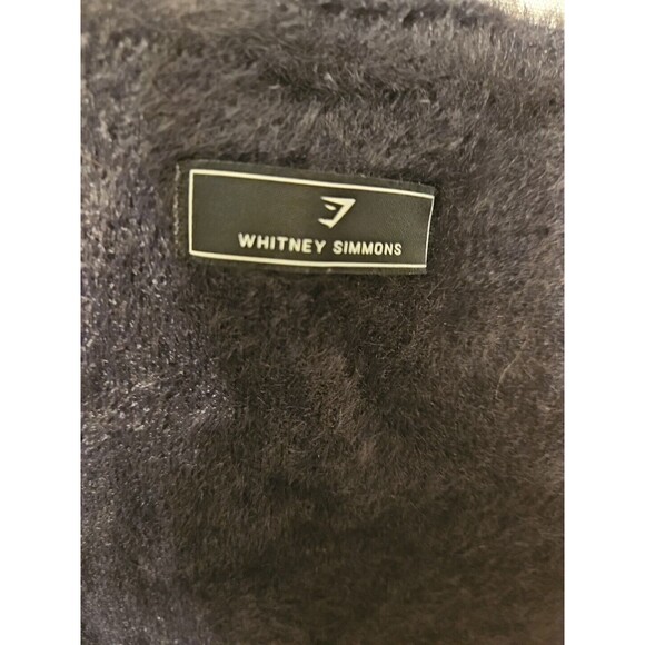 Gymshark X Whitney Simmons Oversized Black Eyelash Knit Sweater Size Small EUC - Picture 6 of 8